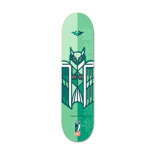 Fracture x Jono Wood Skateboard Deck Green 8.25"