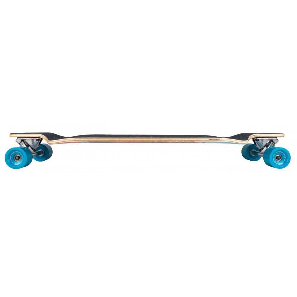 D Street Skateboard Drop Down Hawaiian Blue Red 38 Inch