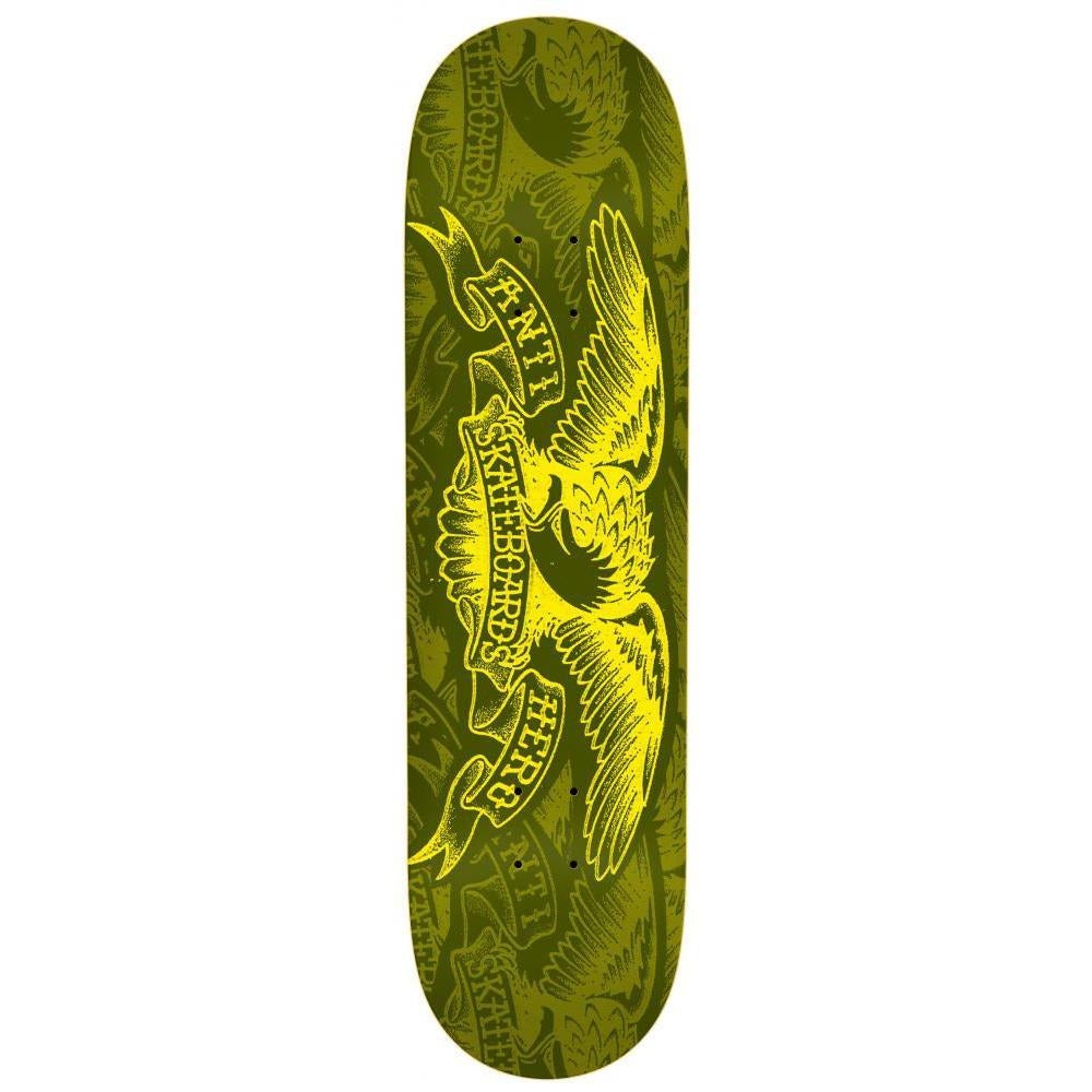 Anti Hero Copier Eagle Skateboard Deck Olive 7.75"