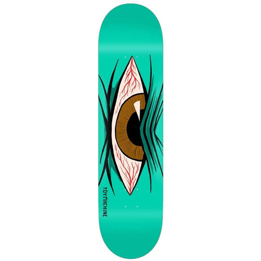 Toy Machine Mad Eye Skateboard Deck Teal 7.75"