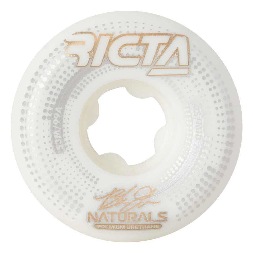 Ricta Skateboard Wheels Johnson Source Natural Mid 99a White 53mm