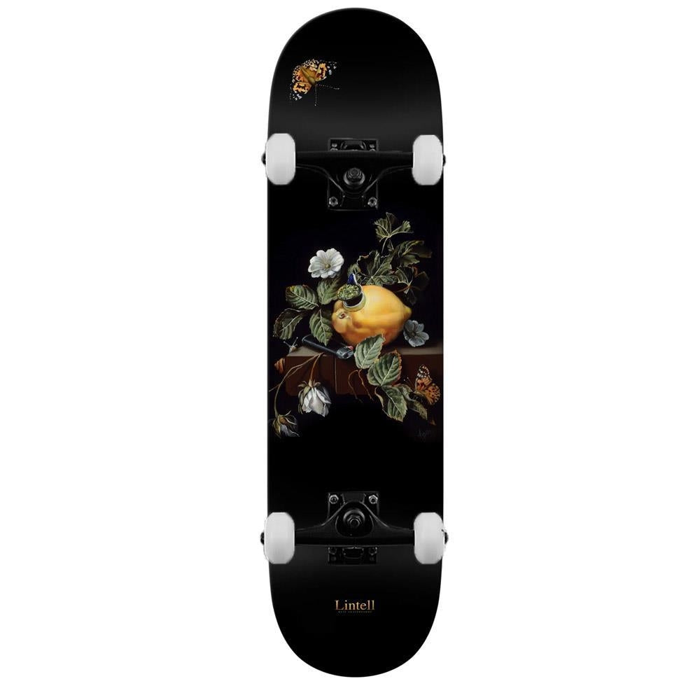 Real Complete Skateboard Lintell By Kathy Ager Black 8.5"