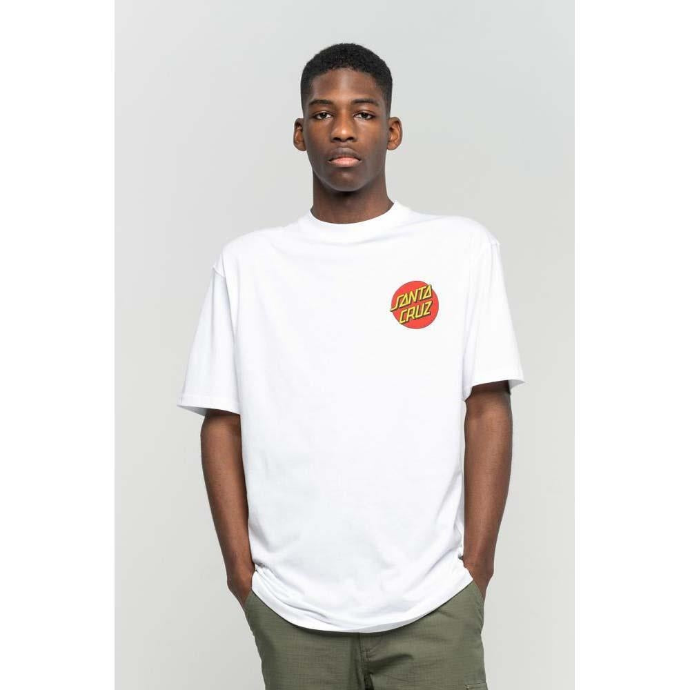 Santa Cruz Classic Dot Chest T-Shirt White