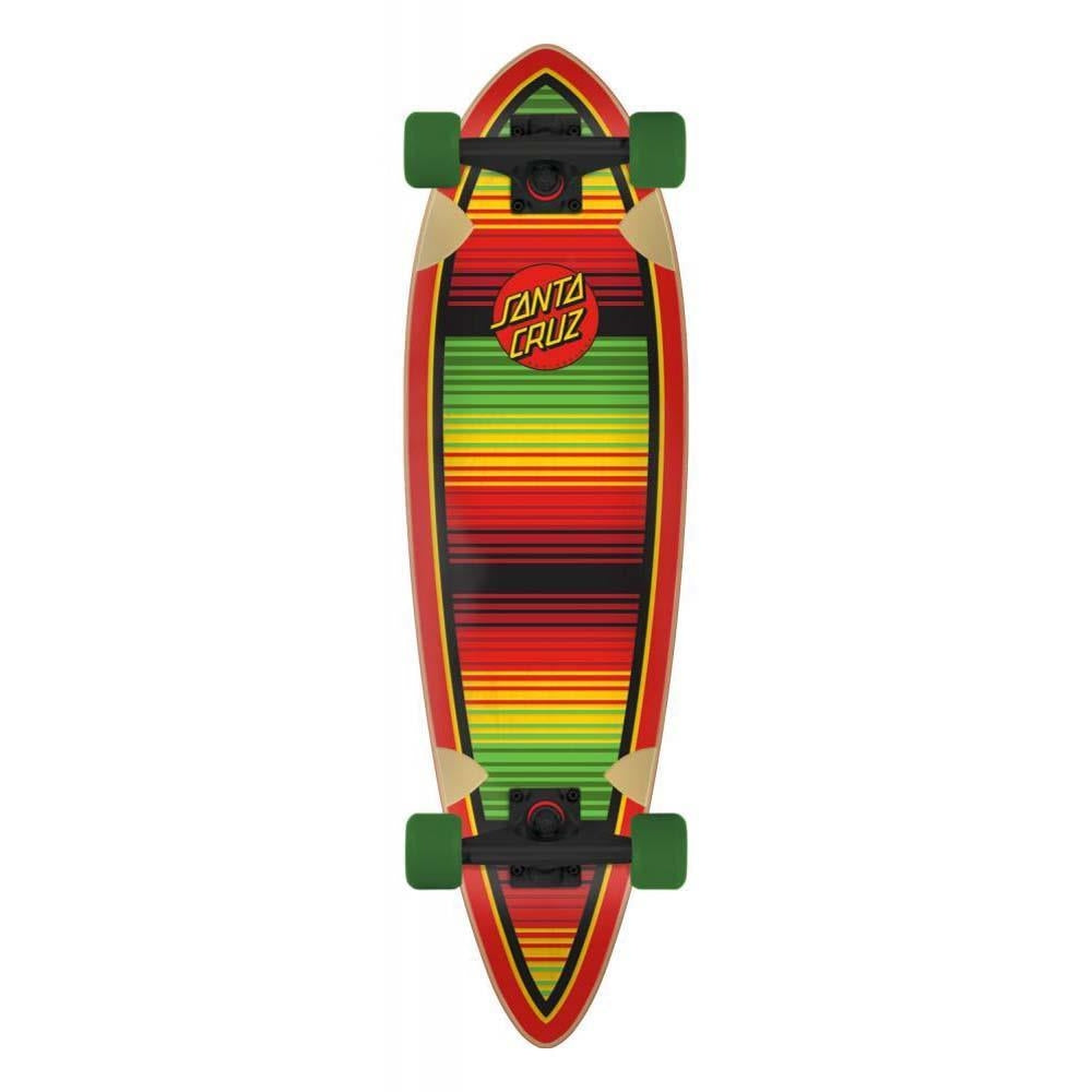 Santa Cruzer Factory Complete Skateboard Serape Dot Pintail Multi 33"