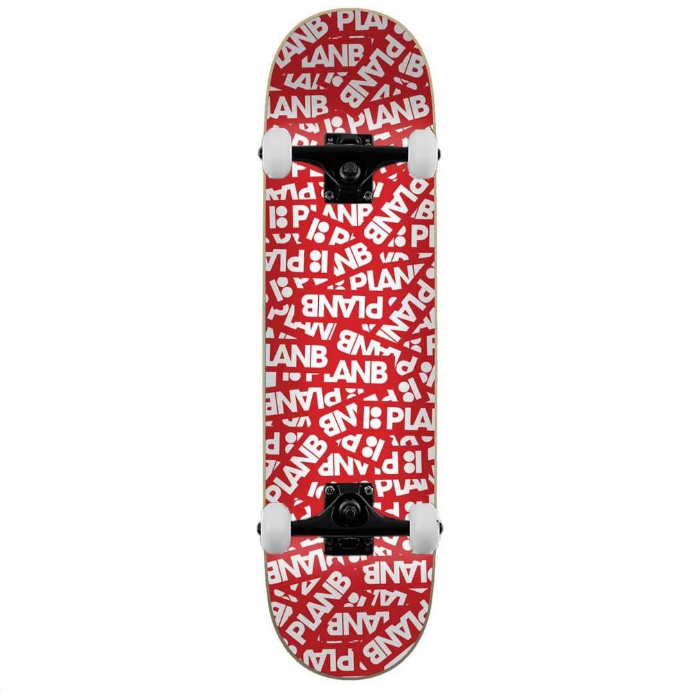 Plan B Patch Complete Skateboard Red 8.375"