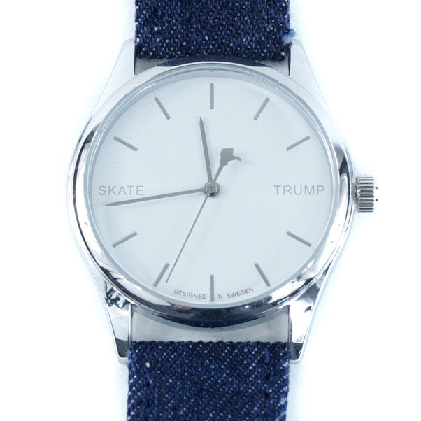 Cheapo Brand Watches Good Vs Evil Silver Blue Denim