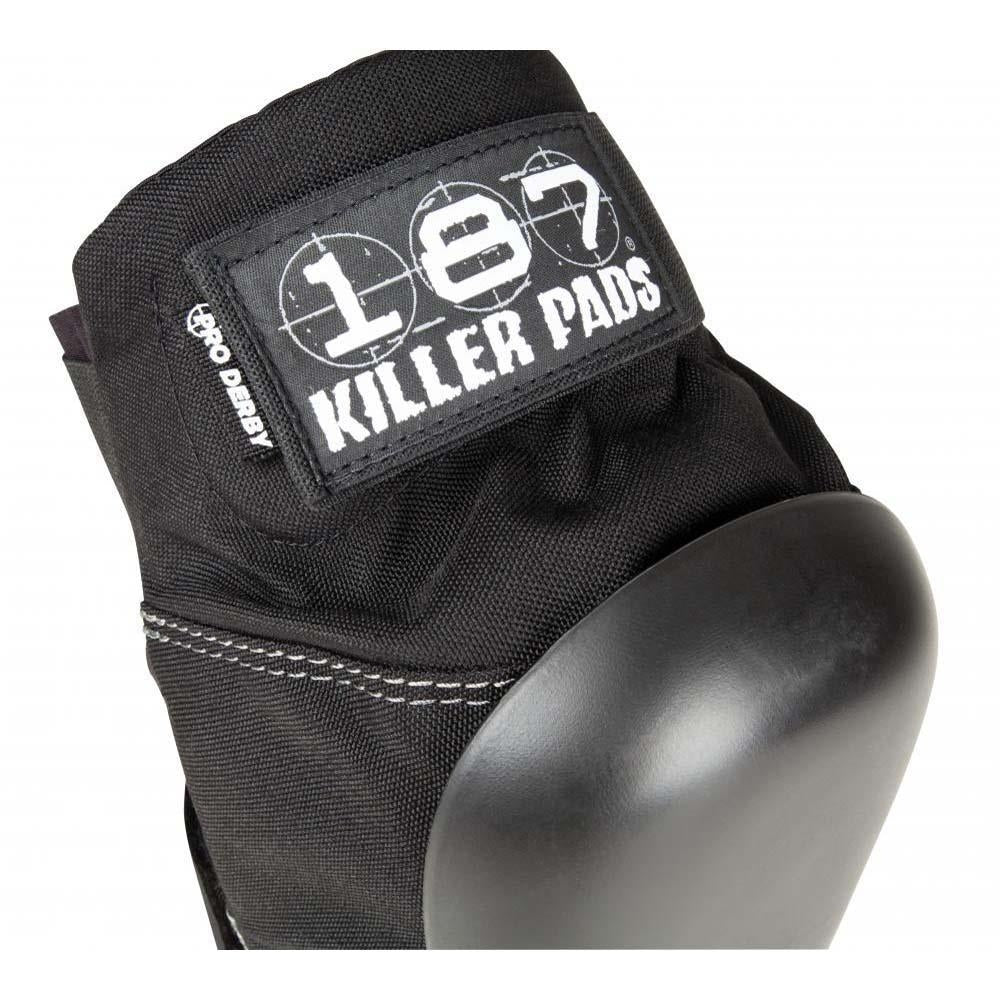 187 Killer Pads Pro Derby Knee Black Black ADULT