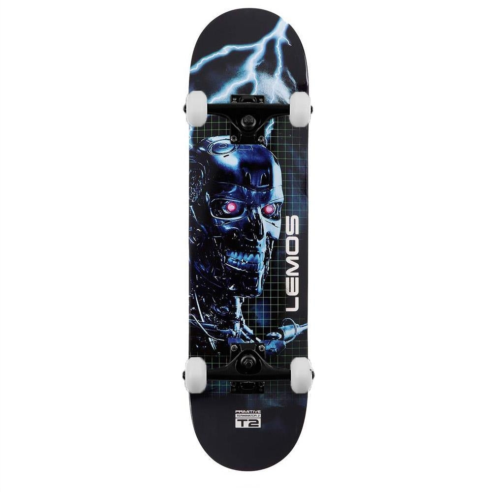 Primitive x Terminator Box Set Lemos Complete Skateboard Silver Foil Black 8"