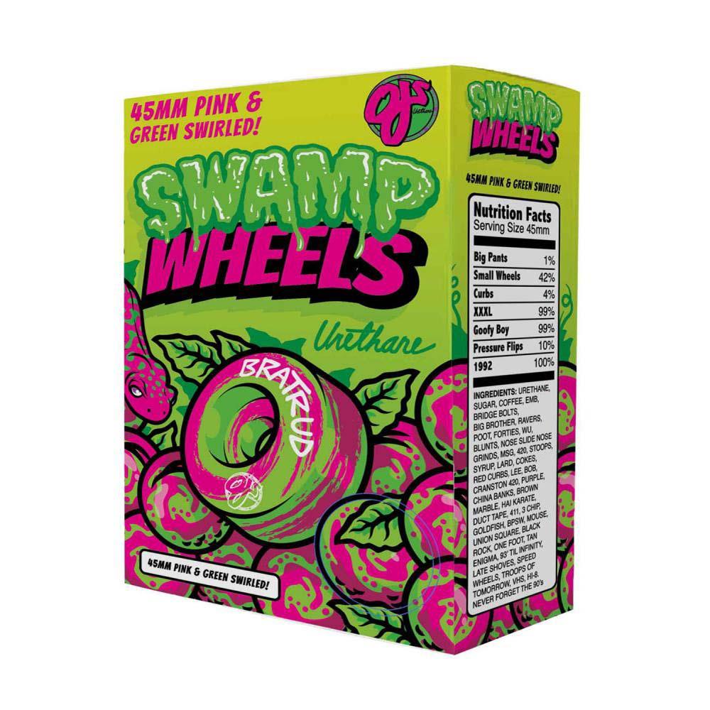 OJ Skateboard Wheels Swamp Berries 99a Pink/Green Swirl 45mm