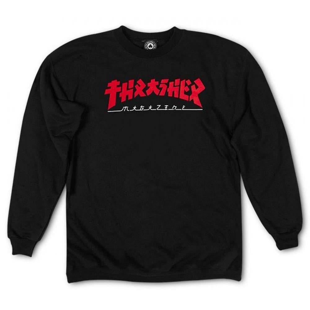 Thrasher Magazine Godzilla Crewneck Sweatshirt Black