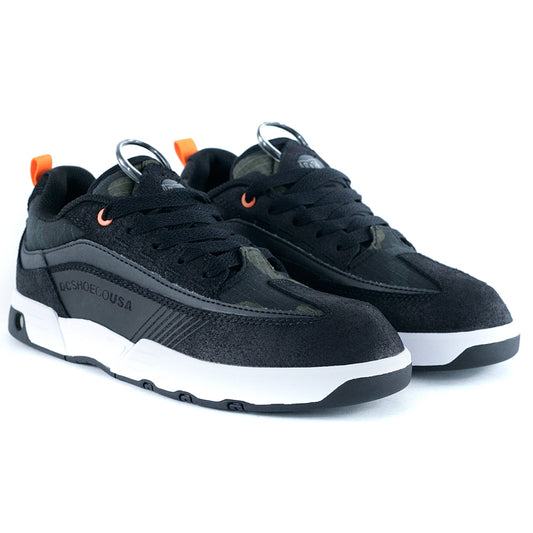 DC Shoe Co Legacy 98 Slim SE Black Black Orange Skate Shoes