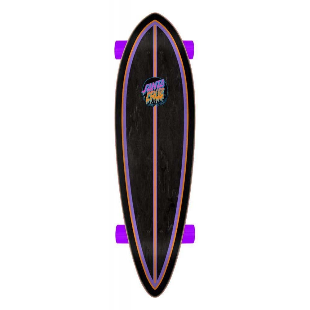 Santa Cruzer Rad Dot Pintail Factory Complete Skateboard Multi 33"