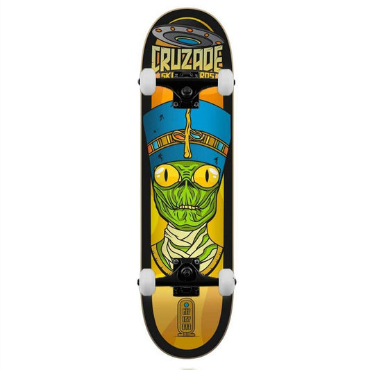 Cruzade Conspiracy Nefertiti Complete Skateboard Yellow 8"