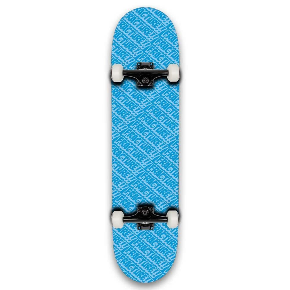 Fracture All Over Comic Factory Complete Skateboard Blue 8"