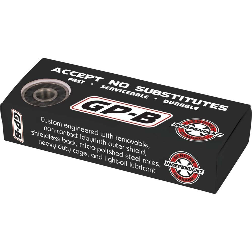 Indy Skateboard Bearings Genuine Parts Bearing GP-B Black 8mm