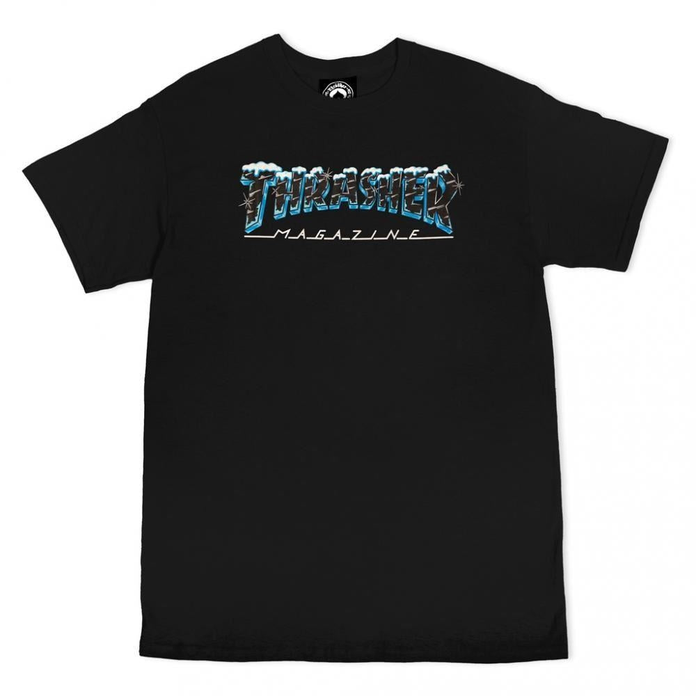 Thrasher T Shirt Black Ice Black