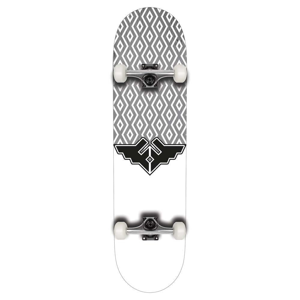 Fracture Wings V5 Factory Complete Skateboard Grey 8.25"