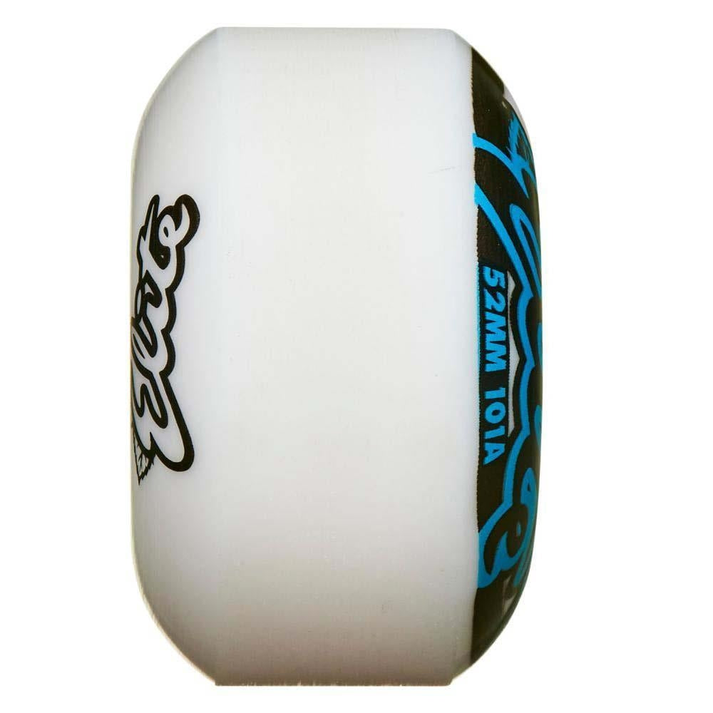 OJ Elite Wheels Elite 101a EZ Edge Skateboard Wheels White Blue 52mm