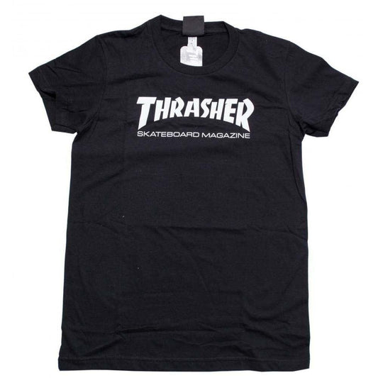 Thrasher Skate Mag Logo T Shirt Womens Black