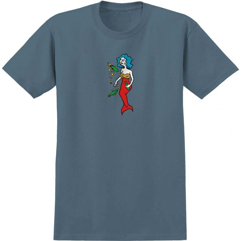 Krooked T-Shirt Mermaid Indigo Blue/Multi Color