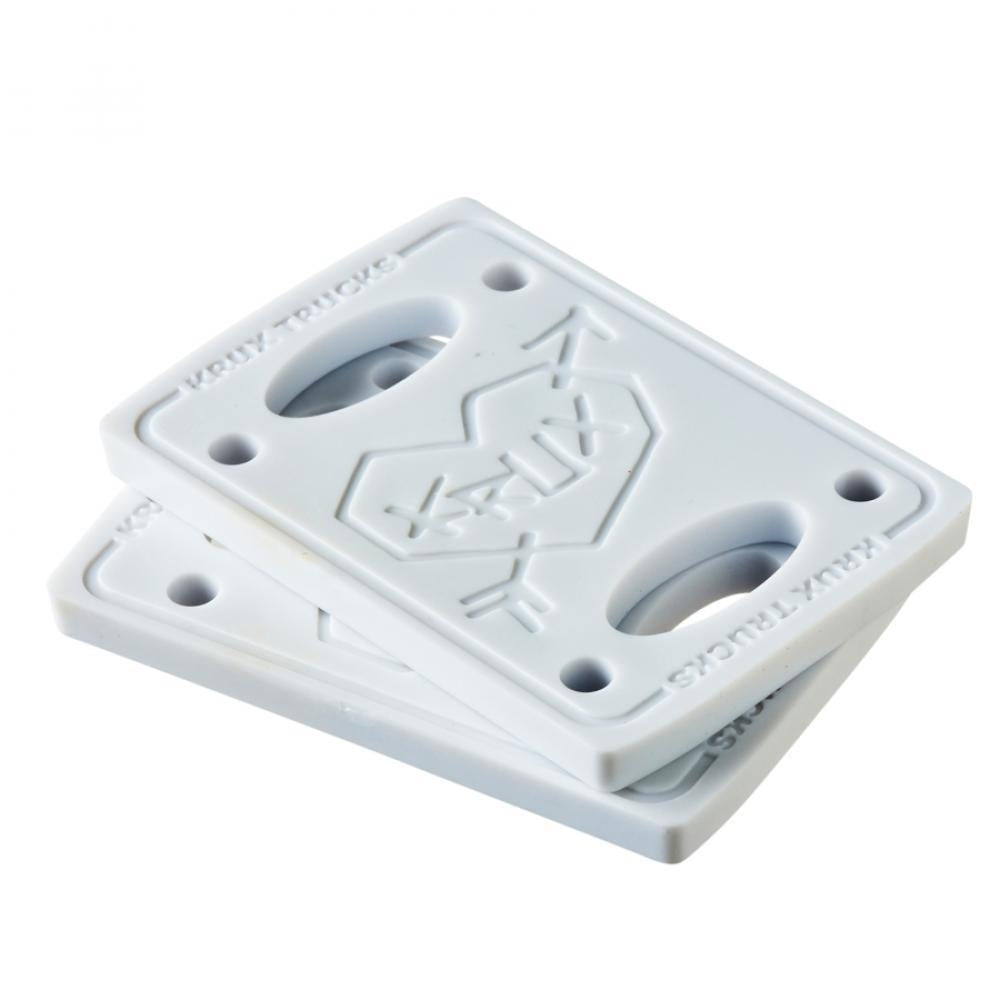 Krux Risers Skateboard Riser Pads White 1/8"