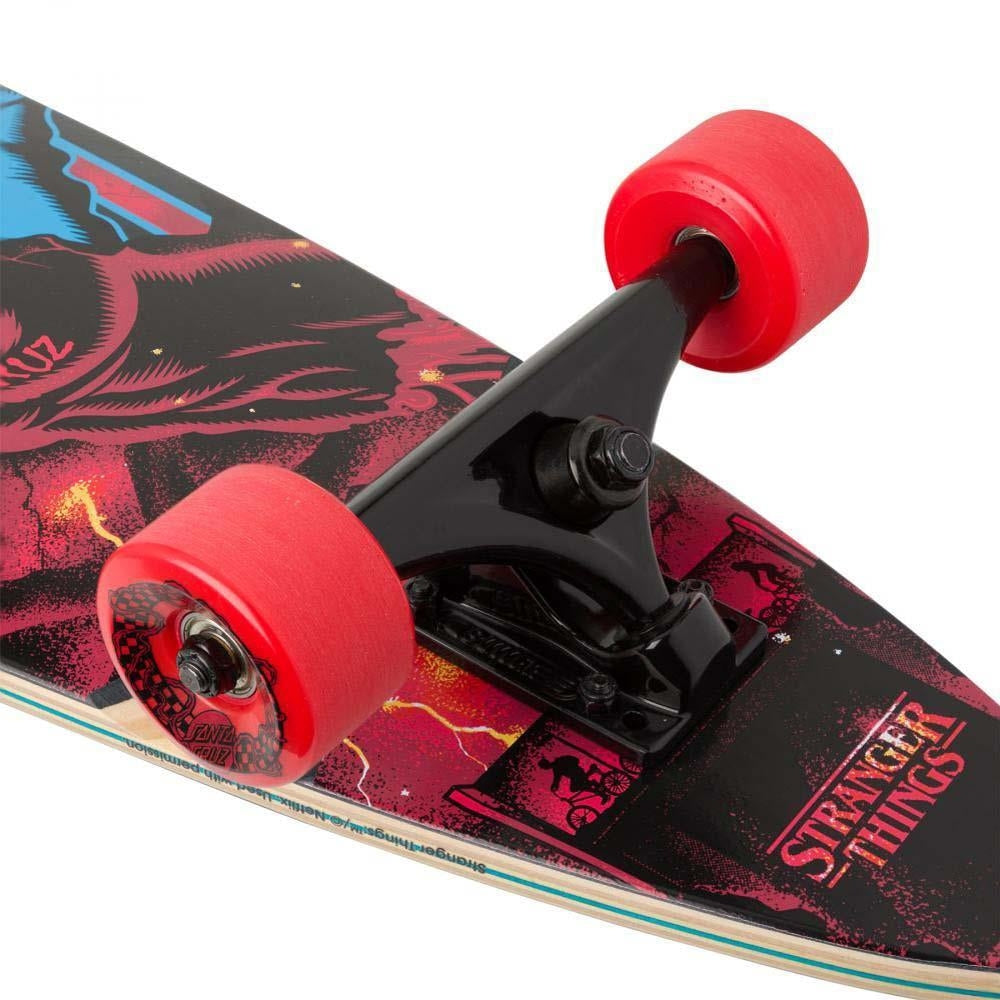 Santa Cruzer X Stranger Things Complete Factory Skateboard Screaming Hand Pintail Multi 33"