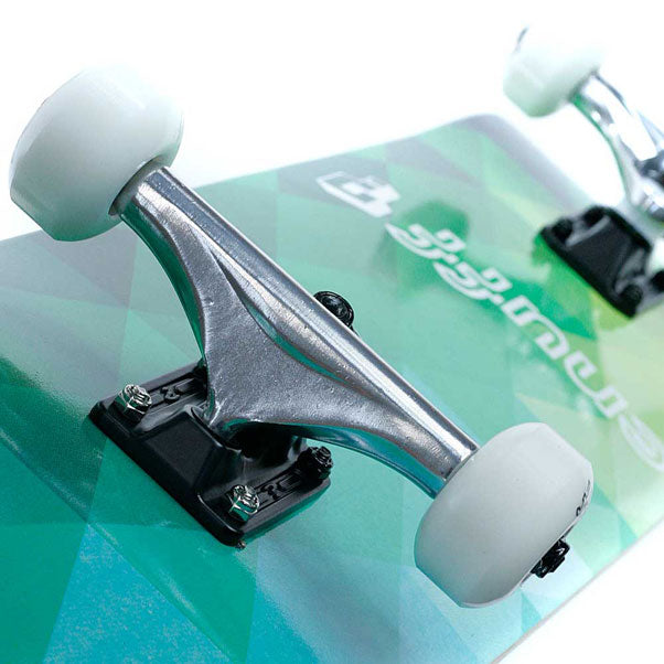 Enuff Skateboards Geometric Factory Complete Skateboard Green 8"