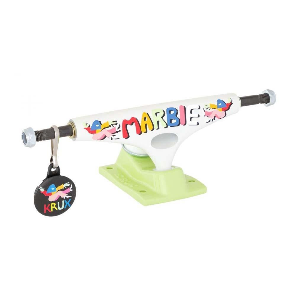 Krux DLK Trucks K5 Marbie Miller Standard Skateboard Trucks White 8"
