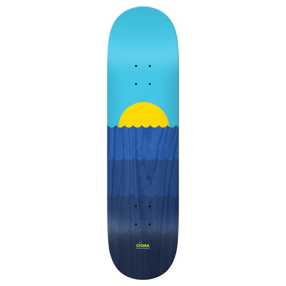 Real Skateboard Deck Chima Waves BLUE 8.25"