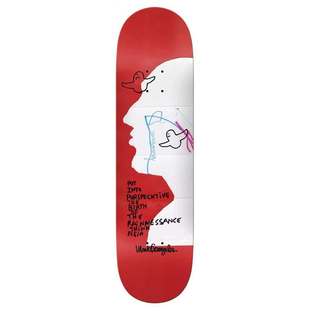 Krooked Pro Skateboard Deck Gonz Vertigo Red/White 8.62"