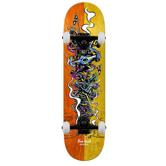 Real Complete Skateboard Tanner Stacked Orange/Multi 8.06"