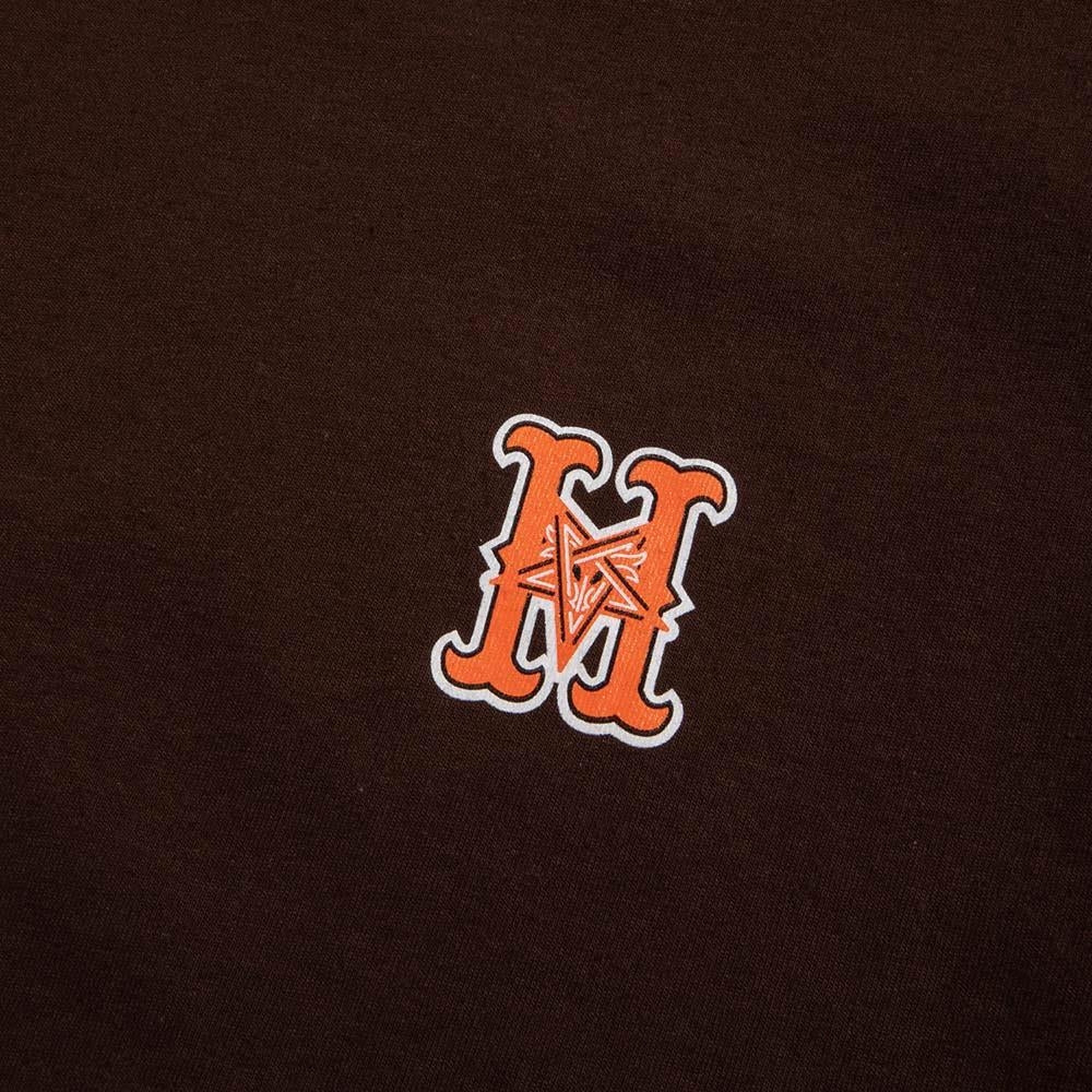 Huf x Thrasher High Point Short Sleeve T-Shirt Chocolate