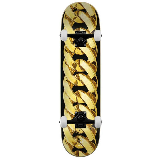 Plan B Chain Complete Skateboard Gold 8.25"