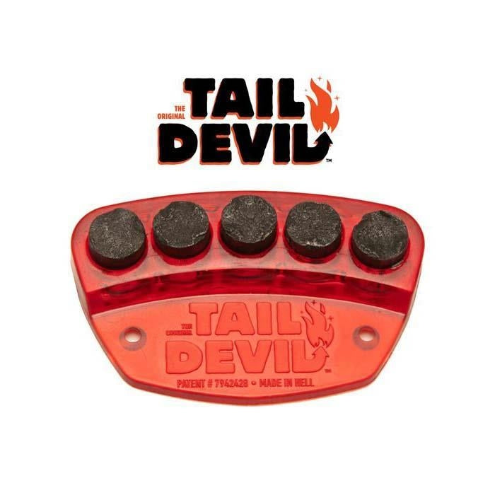 Tail Devil Skateboard Spark Plate pad red