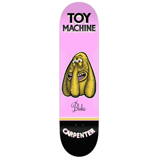 Toy Machine Carpenter Pen N Ink Skateboard Deck Pink 8.13"