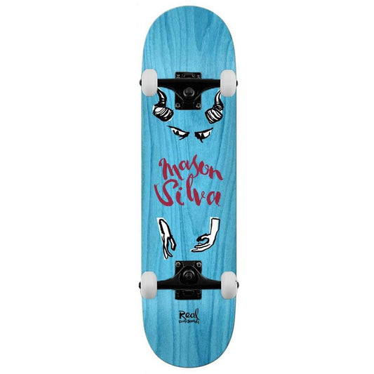 Real Mason Natas II Complete Skateboard Blue 8.12"