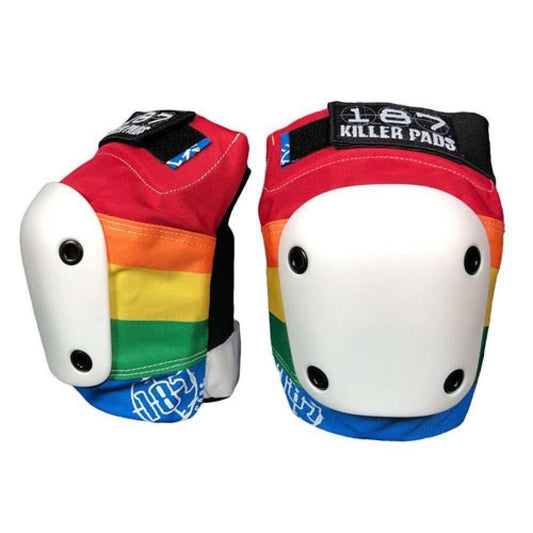 187 Killer Pads Slim Knee Pads Rainbow ADULT