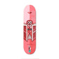 Fracture x Jono Wood Skateboard Deck Red 8"