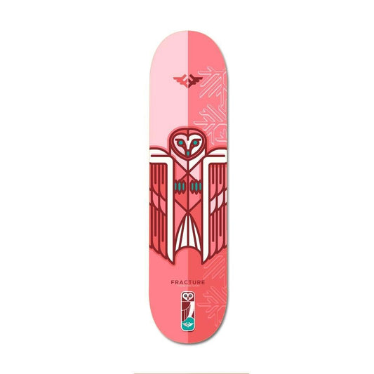 Fracture x Jono Wood Skateboard Deck Red 8"
