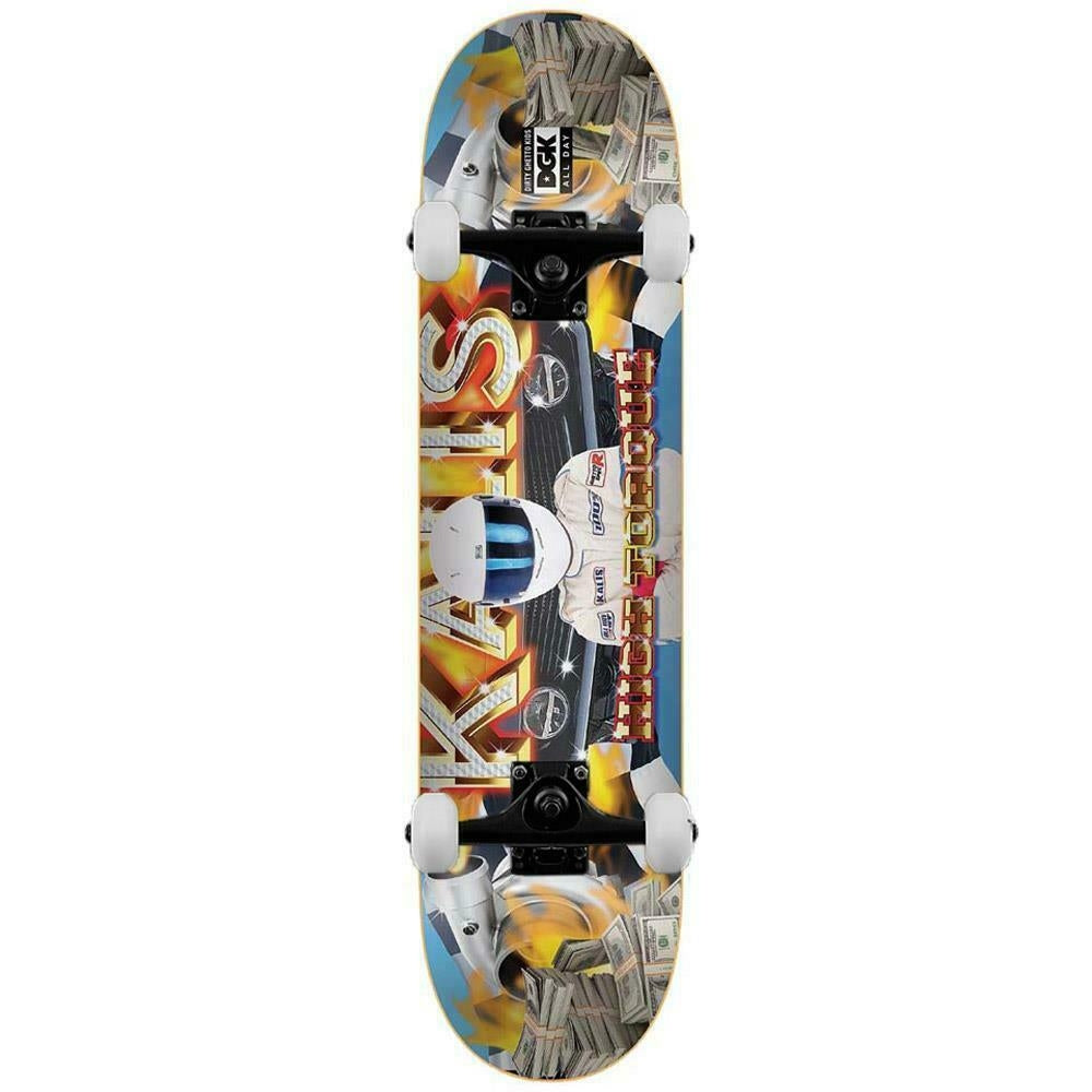 DGK Skateboards Ghetto Fab Kalis Complete Skateboard Multi 7.8"