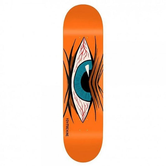 Toy Machine Mad Eye Skateboard Deck Orange 8.38"