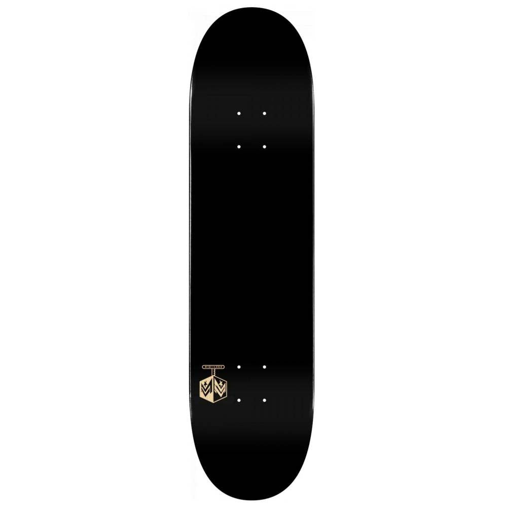 Mini Logo Skateboard Deck Chevron Detonator 15 291 Solid Black 7.75"