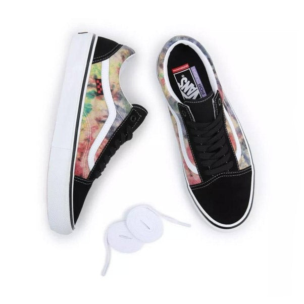 Vans MN Skate Old Skool Tie Dye Terry Black Skate Shoes