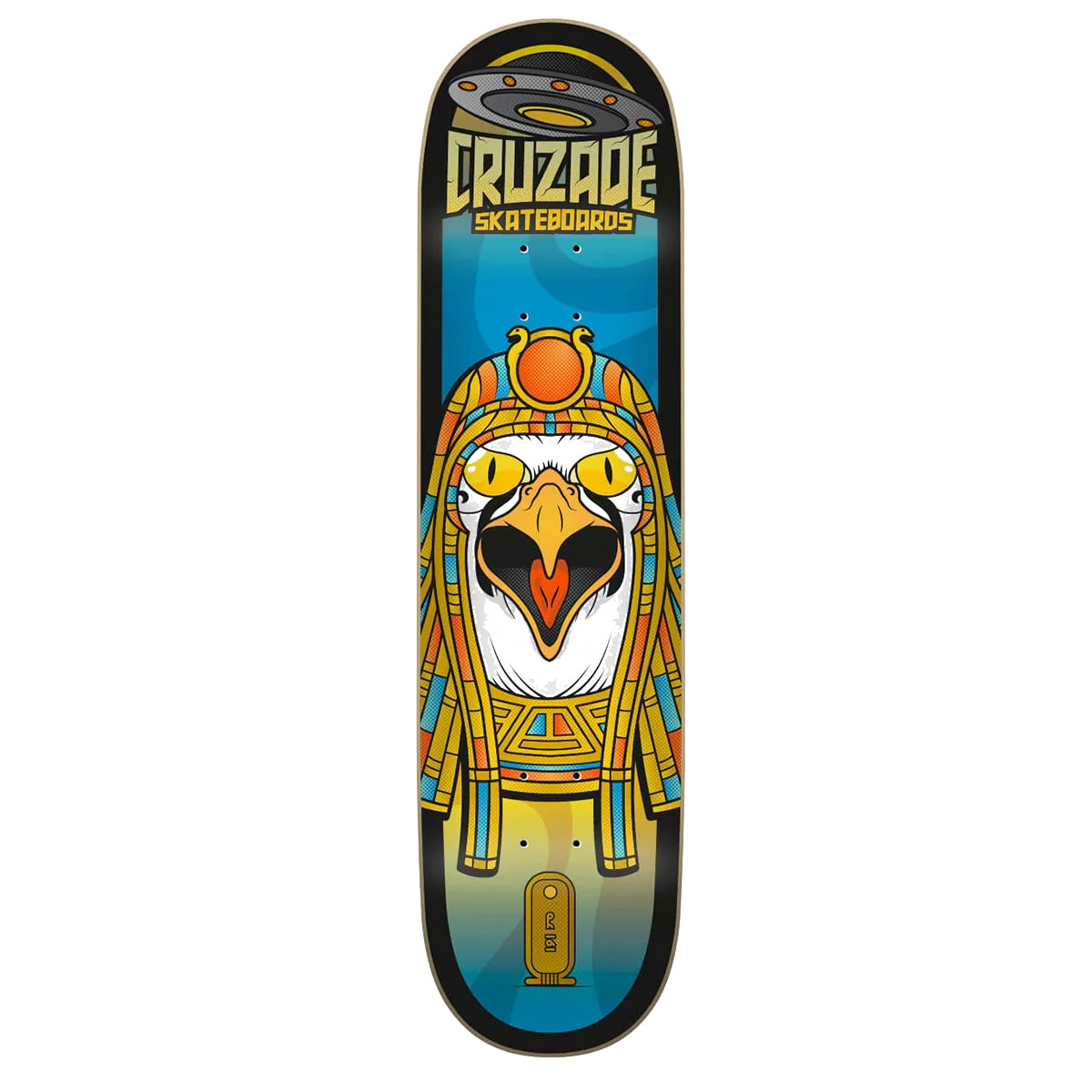 Cruzade Conspiracy Ramses Skateboard Deck Blue 8