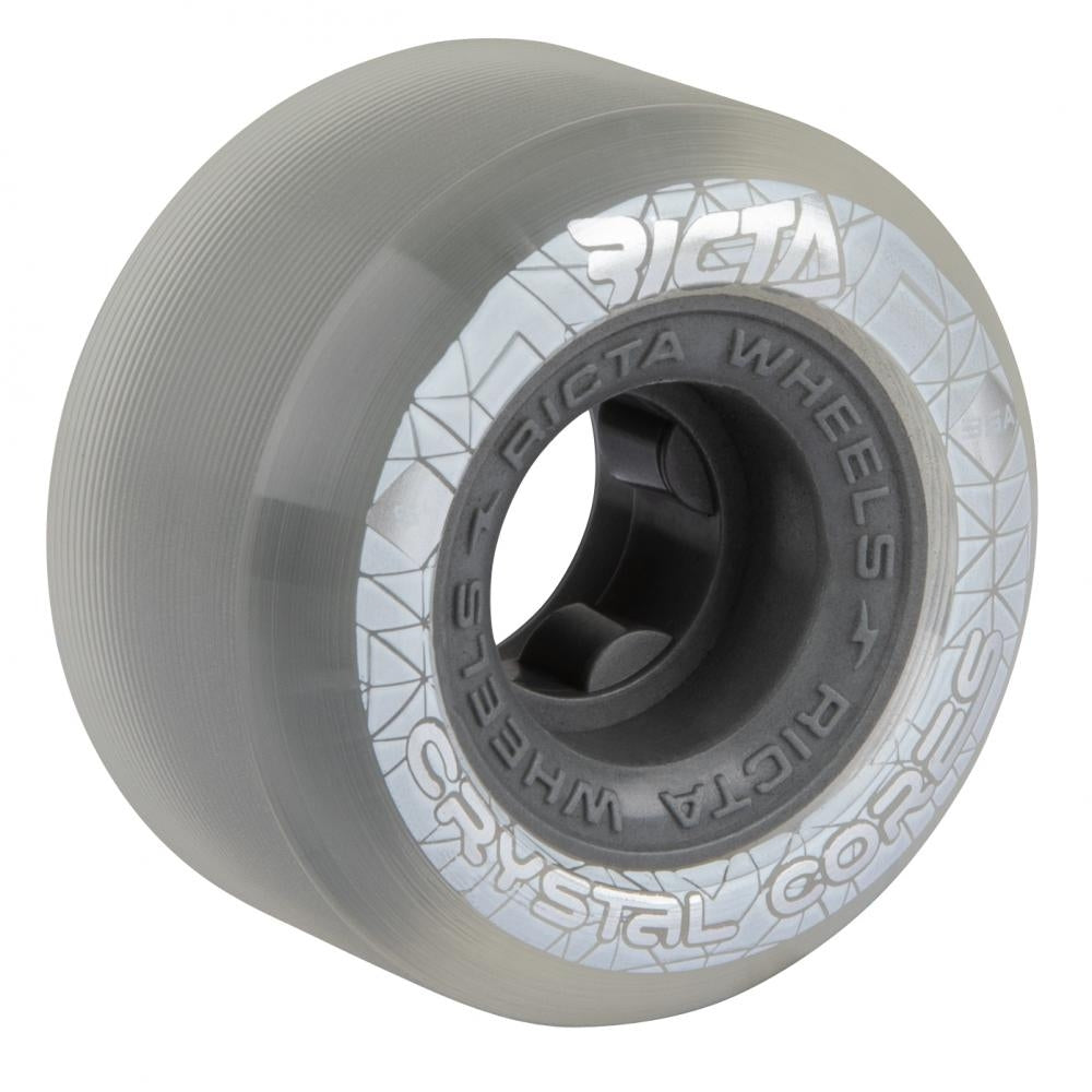 Ricta Crystal Cores Skateboard Wheels 95a Grey Clear 54mm