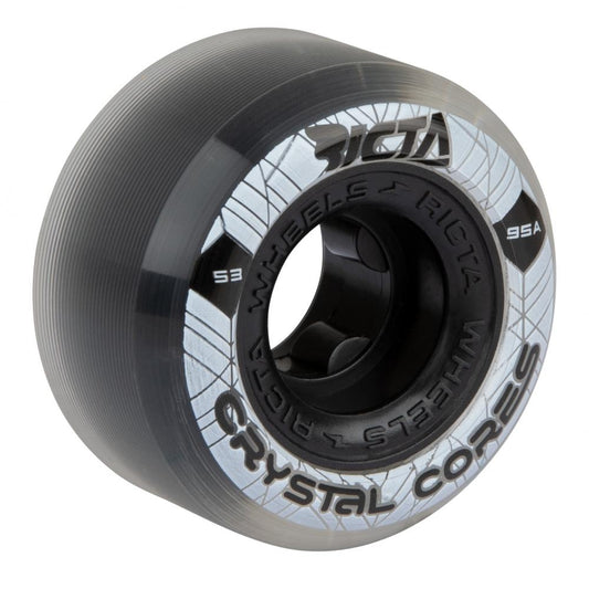 Ricta Crystal Cores Skateboard Wheels 95a Grey Black Blue 53mm