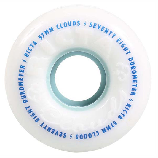 Ricta Clouds 78A Skateboard Wheels White Blue 56mm