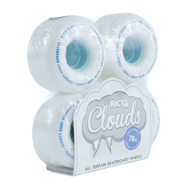 Ricta Clouds 78A Skateboard Wheels White Blue 56mm