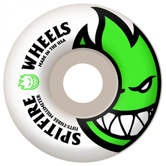 Spitfire Bigheads Green Skateboard Wheels 99DU 53mm