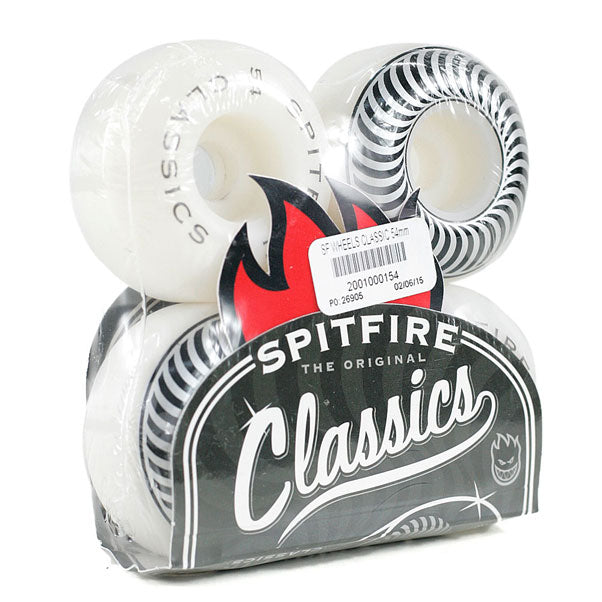 Spitfire Classic Skateboard Wheels White 54mm